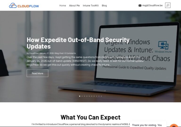 Website van Cloudflow in België, gemaakt door Website Remake