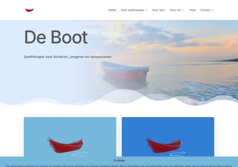 Website van De Boot, gemaakt door Website Remake