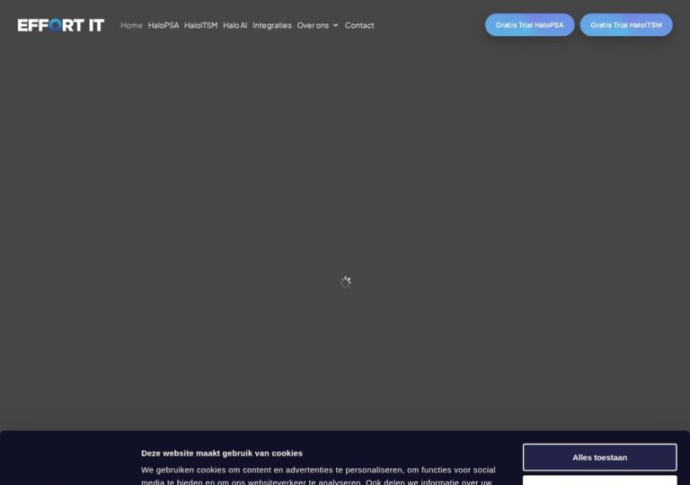 Website van Effort IT, gemaakt door Website Remake