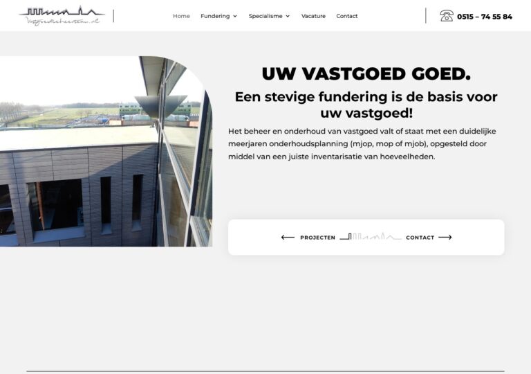 Website van Vastgoedbeheerteam in Sneek, gemaakt door Website Remake